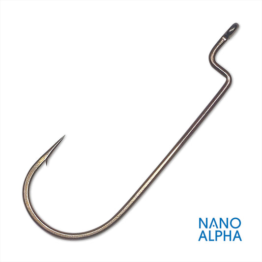Gamakatsu Offset Worm Round Bend Nano Alpha