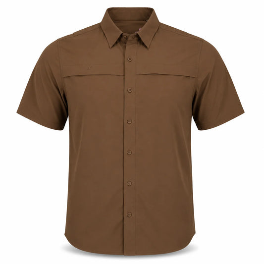 Xotic Short Sleeve Solid Lifestyle Button Down w/ REPEL-X