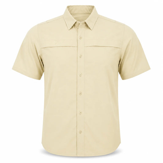 Xotic Short Sleeve Solid Lifestyle Button Down w/ REPEL-X
