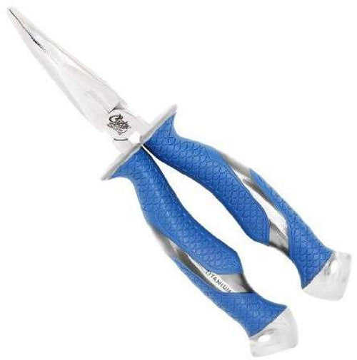Cuda Titanium Bonded Bent Needle Nose Pliers