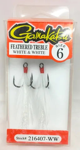 Gamakatsu Feathered Treble Hook 2pk